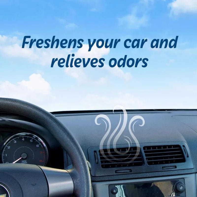 Refresh Your Car! New Car /Cool Breeze Scent Car Vent Clip 0.7 oz Solid