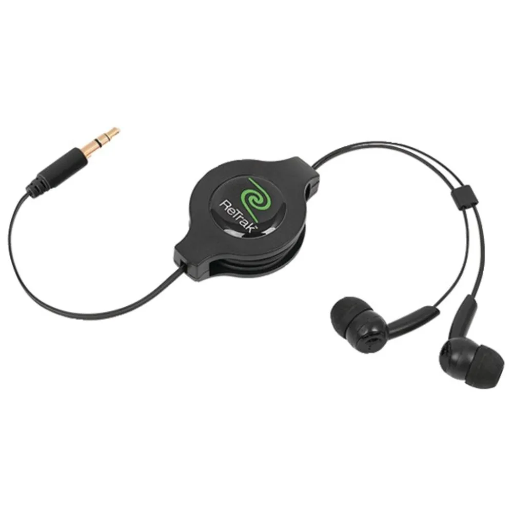 ReTrak ETESBUD Earbuds with Retractable Cord