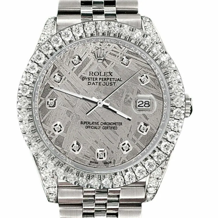 Rolex Datejust  Diamond Bezel/Lugs/Gray Dial   Jubilee   TFJ-142508573