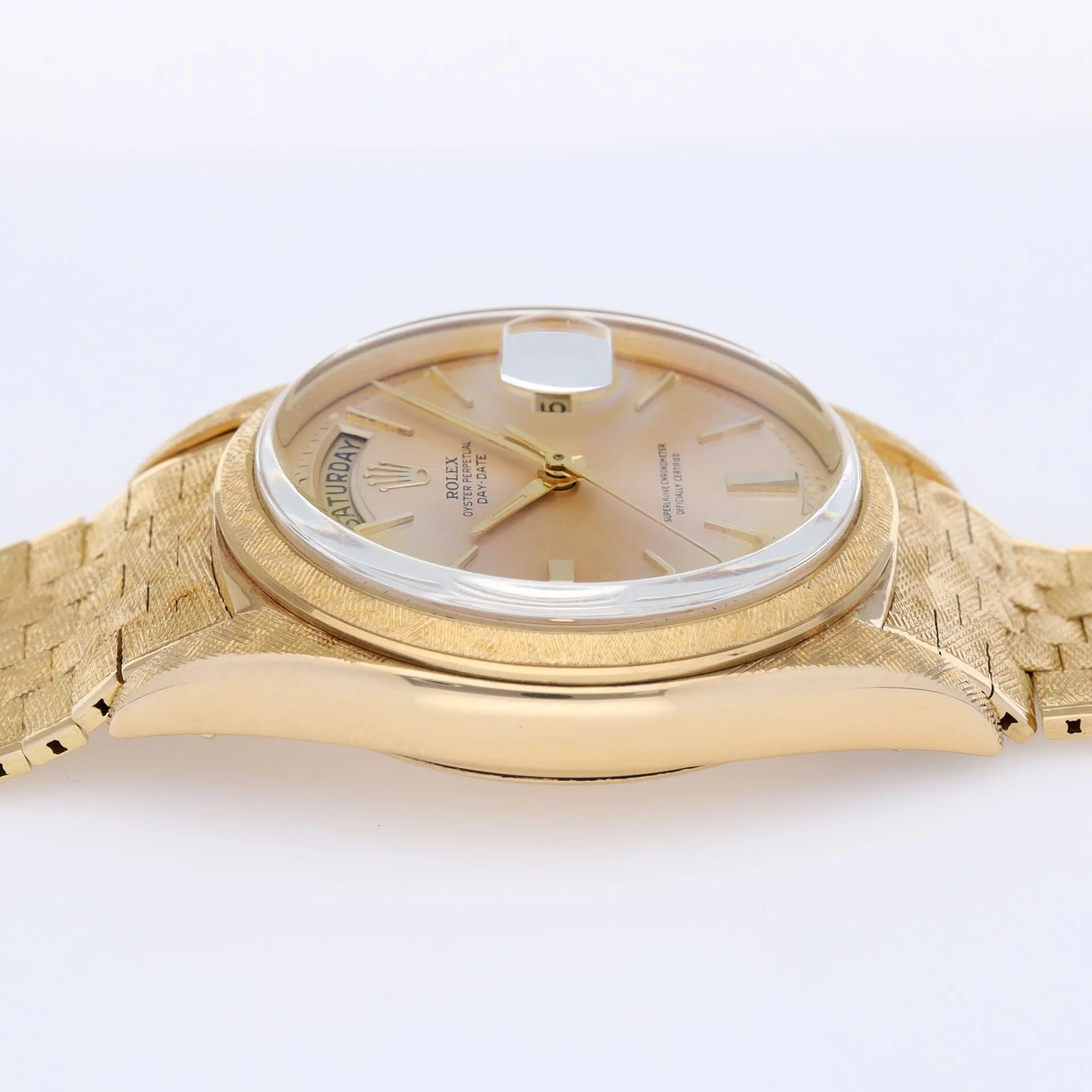 Rolex Day-Date 1806 Yellow Gold Florentine Finish on Brick Bracelet