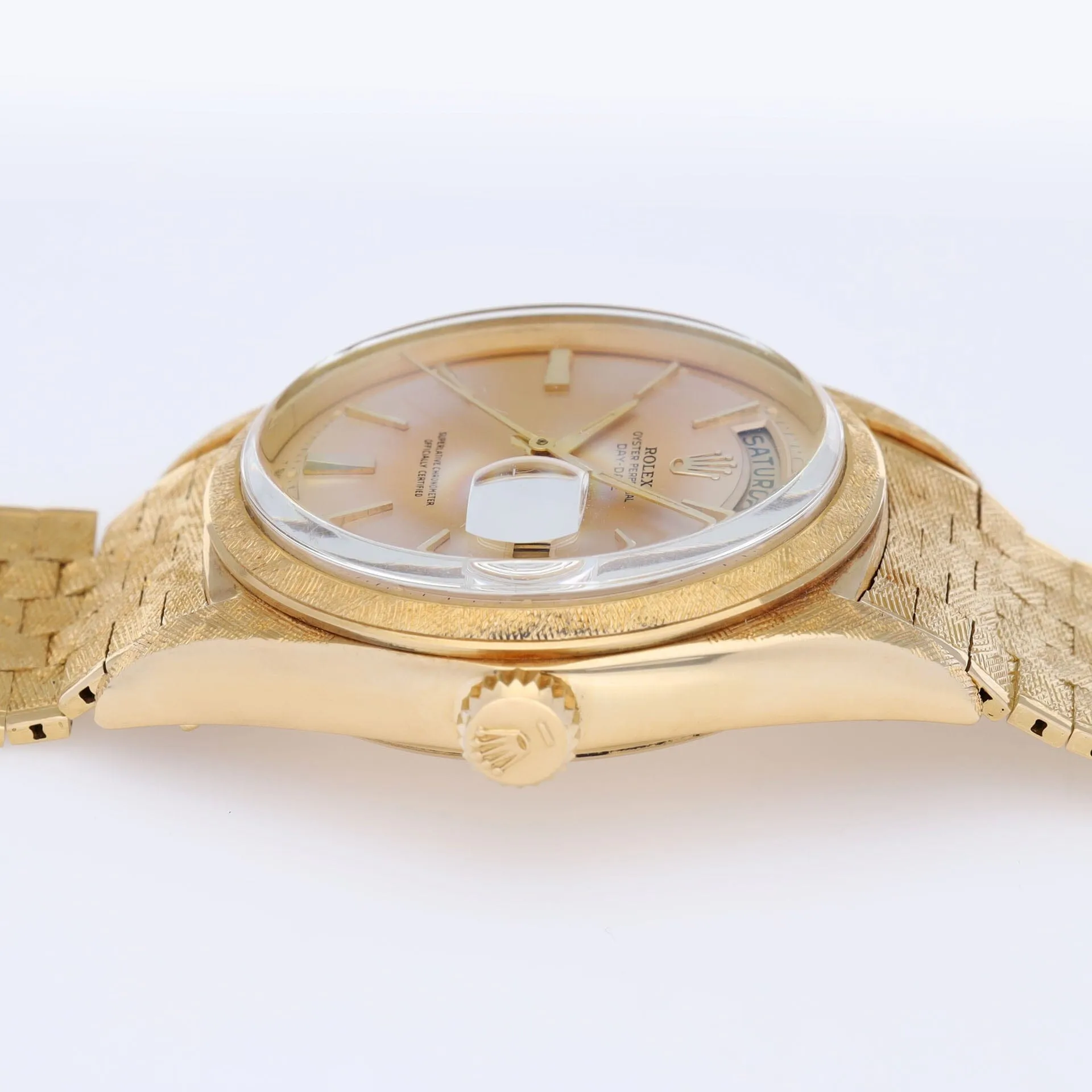 Rolex Day-Date 1806 Yellow Gold Florentine Finish on Brick Bracelet