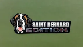 Saint Bernard Car Badge Laser Cutting Car Emblem CE059