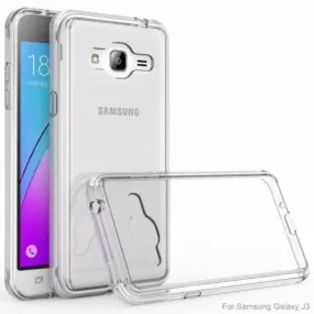 Samsung Galaxy J3 Case / J3V Case | Express Prime Case | Galaxy Sky Case | Amp Prime Case | Galaxy Sol Hybrid Armor EZ-Grip Bumper Case - Clear