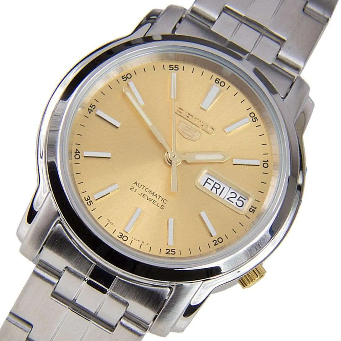 SEIKO SNKL81K1 Automatic Silver Stainless Steel Watch for Men