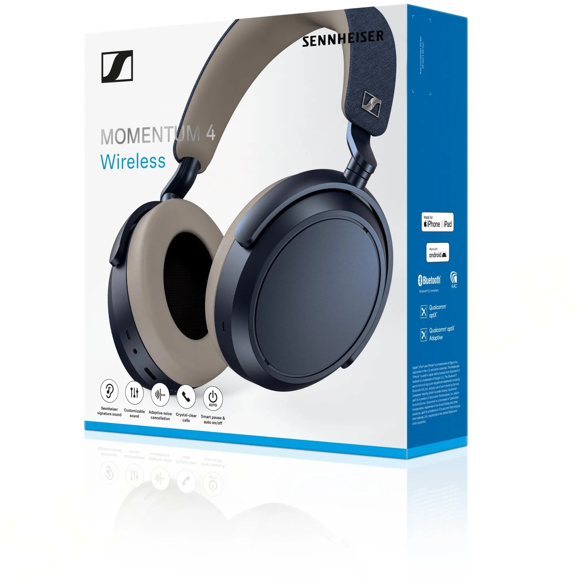 Sennheiser Momentum Wireless 4 (Denim) Over-Ear Noise Cancelling Headphones