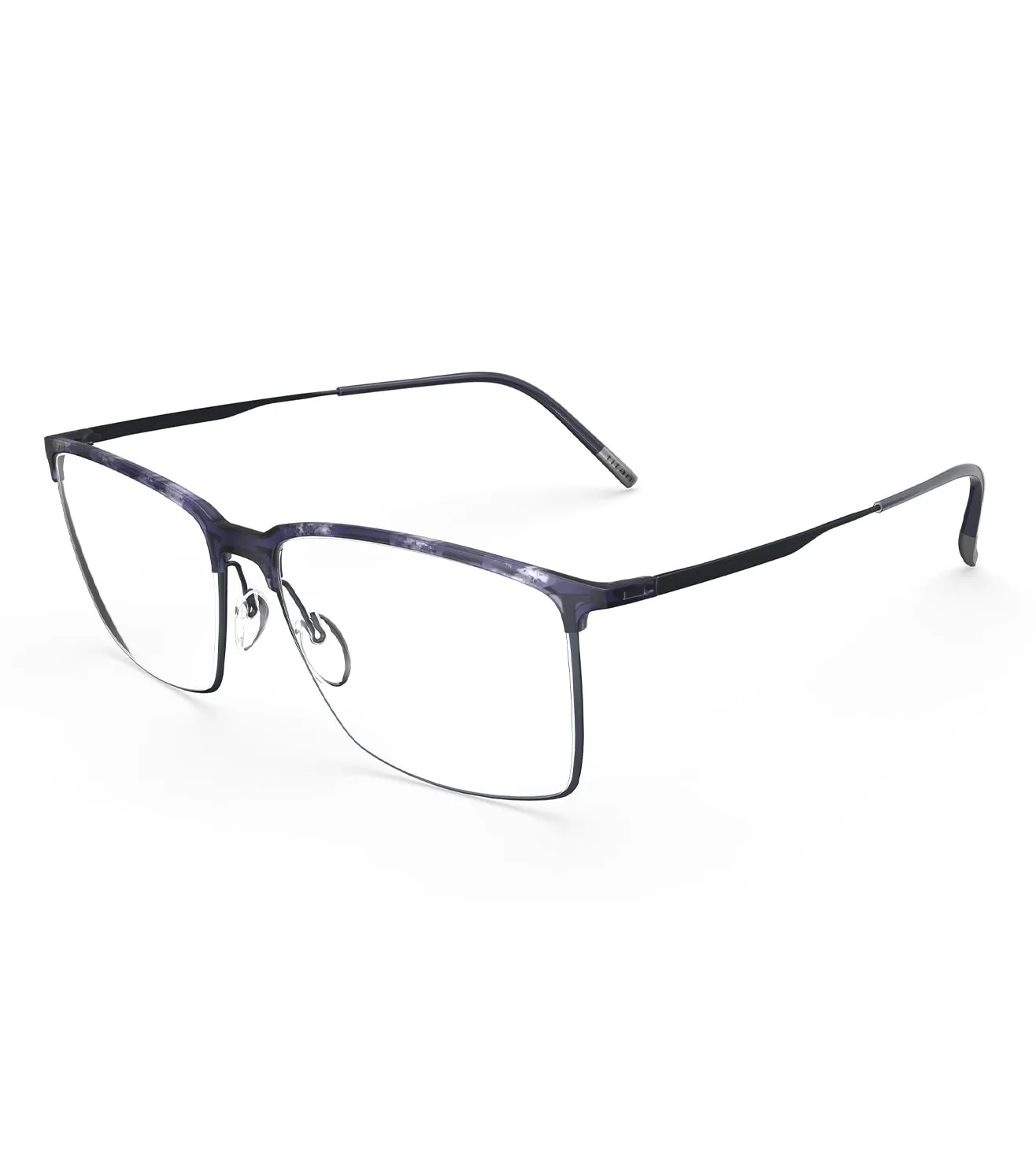 Silhouette Men's Grey Square Optical Frame