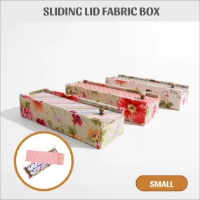 Sliding lid fabric box DIY kit, cartonnage kit 230