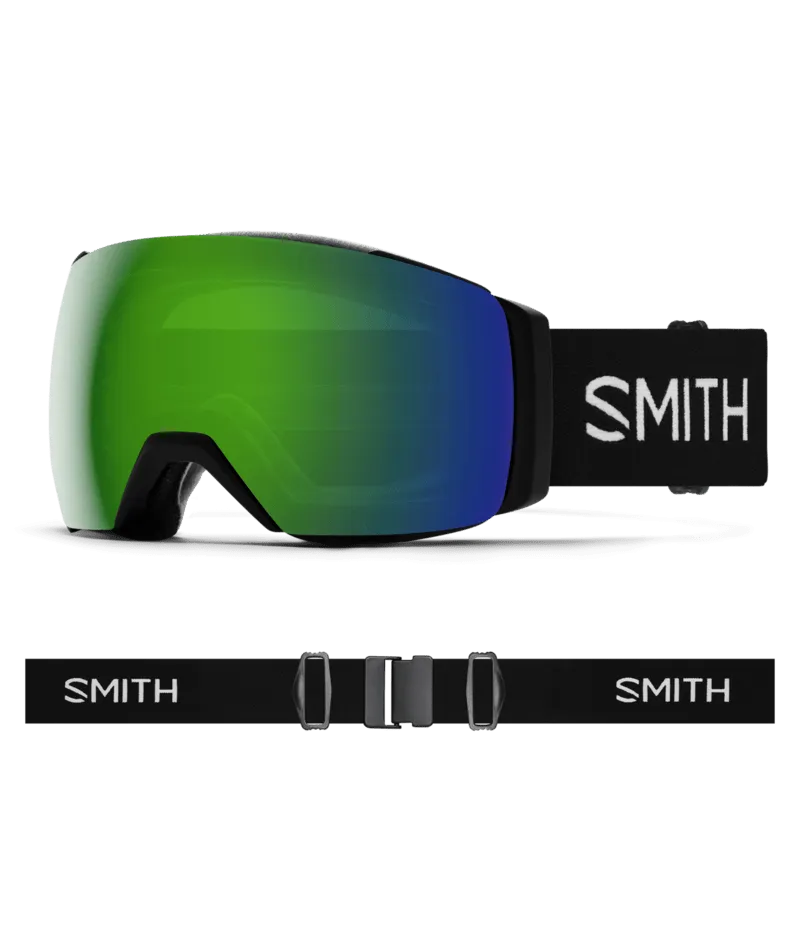 SMITH I/O MAG XL BLACK | SUN GREEN MIRROR & STORM ROSE FLASH