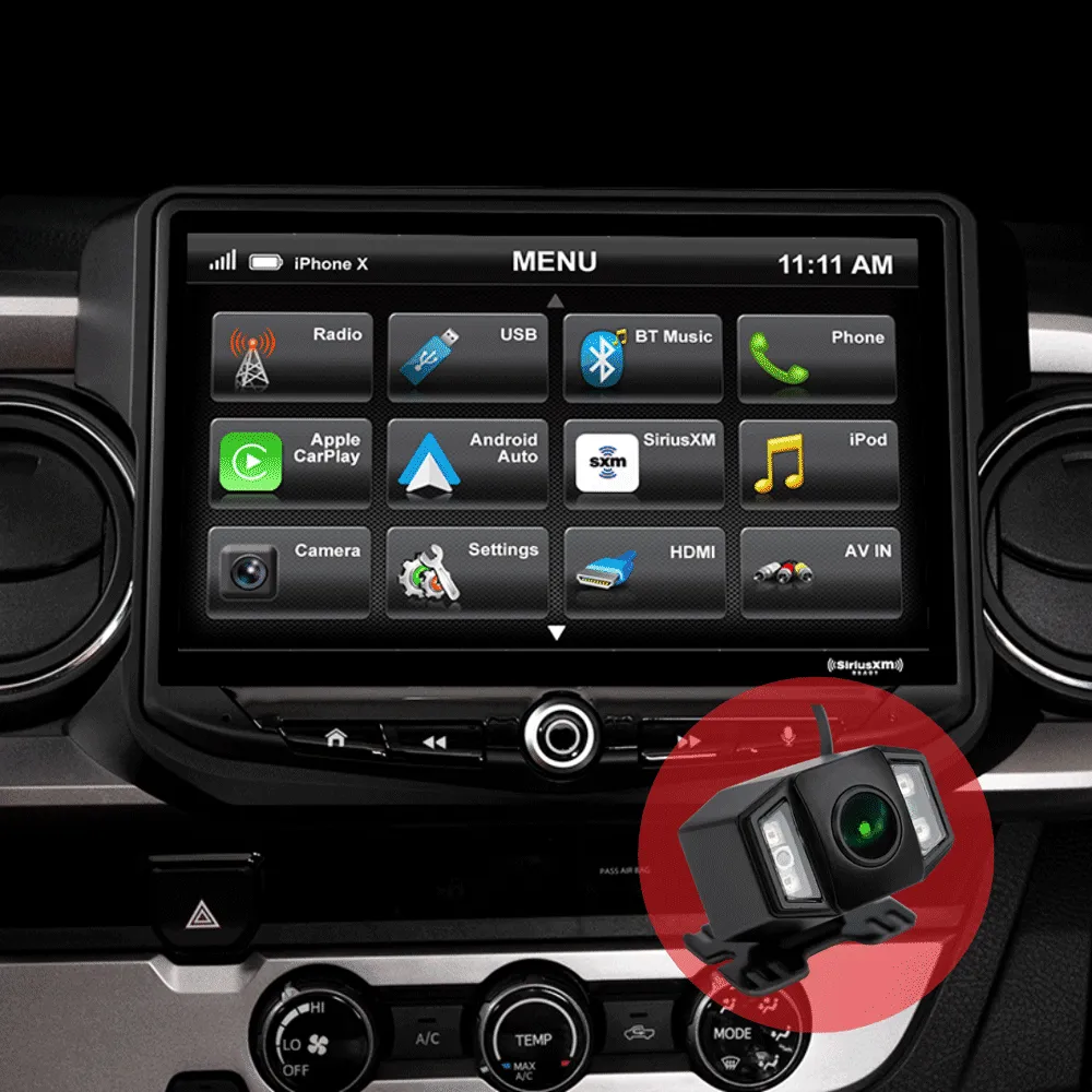 Stinger - HEIGH10 10" Radio Kit and Front Facing Camera with Night Vision - Toyota Tacoma (2016-2023)