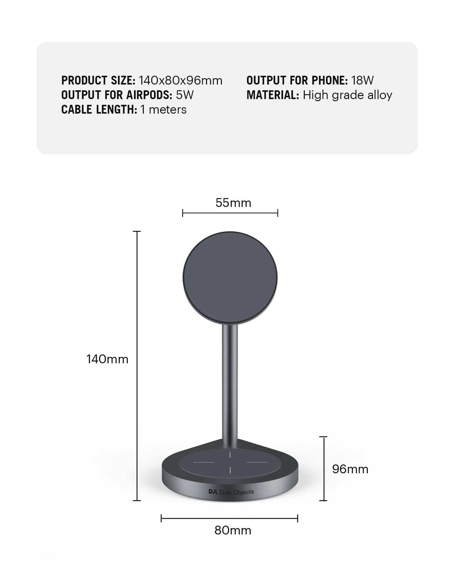 SURGE™ Max 2-In-1 Magnetic Wireless Charger (18W)