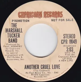 The Marshall Tucker Band - Another Cruel Love (7", Promo) (VG )