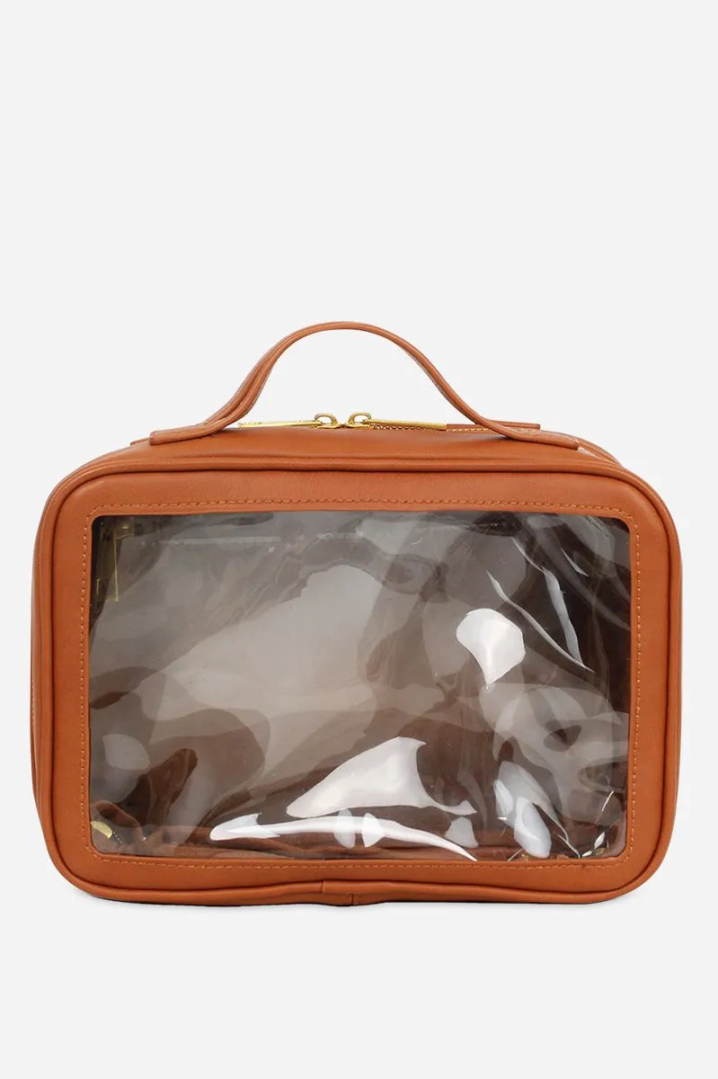 The Toiletry Case Large - Brown