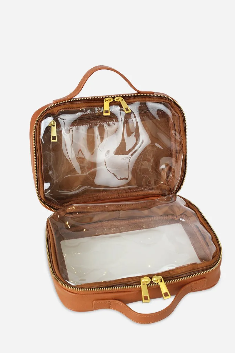 The Toiletry Case Large - Brown