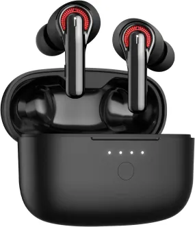 Tribit 2022 Wireless Earbuds, Qualcomm QCC3040 Bluetooth 5.2, 4 Mics CVC 8.0 Call Noise Reduction 50H Playtime Clear Calls Volume Control True Wireless Bluetooth Earbuds Headphones, Flybuds C1 Black