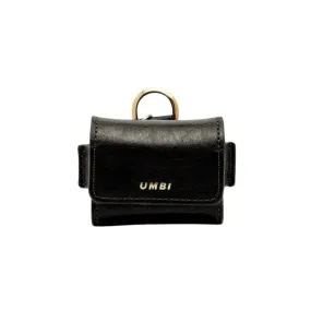 UMBI Personalized Leather AirPods Case - Metallic Black