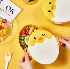 Unique & stylish chicken in a egg shape lunch box.