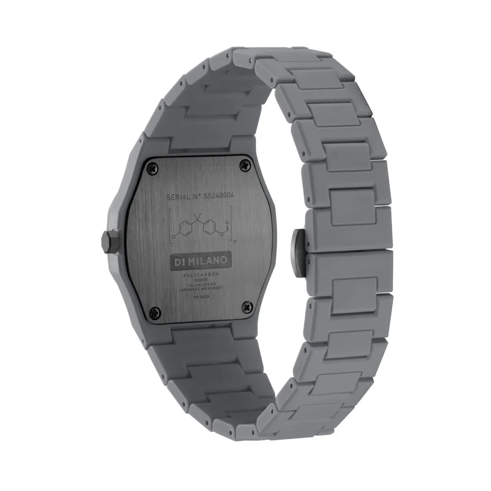 Unisex Polycarbon Grey 37mm Watch