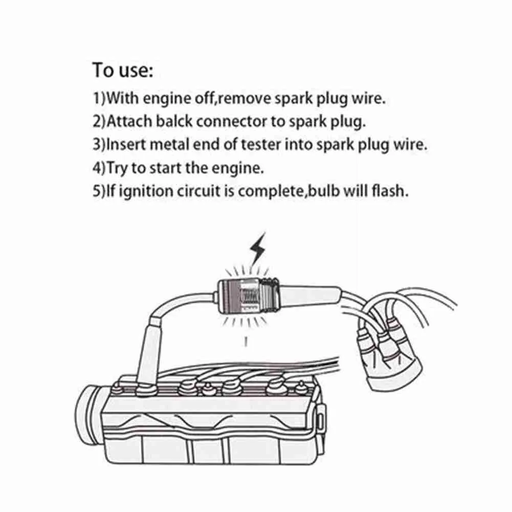 Universal Car Tester System Coil Engine Auto Car Line 12v Diagnostic Test Igniton Accessories In Spark Tester To J5n1