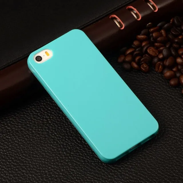 UTOPER Case Candy Coque For Apple iphone 5 iphone 5S Case For iphone SE Case Fashion Soft TPU Silicone Phone Protective Cover