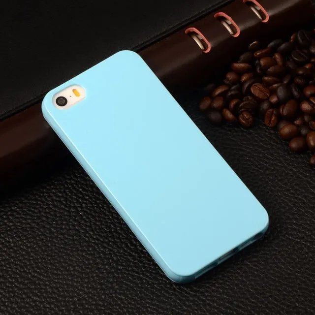 UTOPER Case Candy Coque For Apple iphone 5 iphone 5S Case For iphone SE Case Fashion Soft TPU Silicone Phone Protective Cover