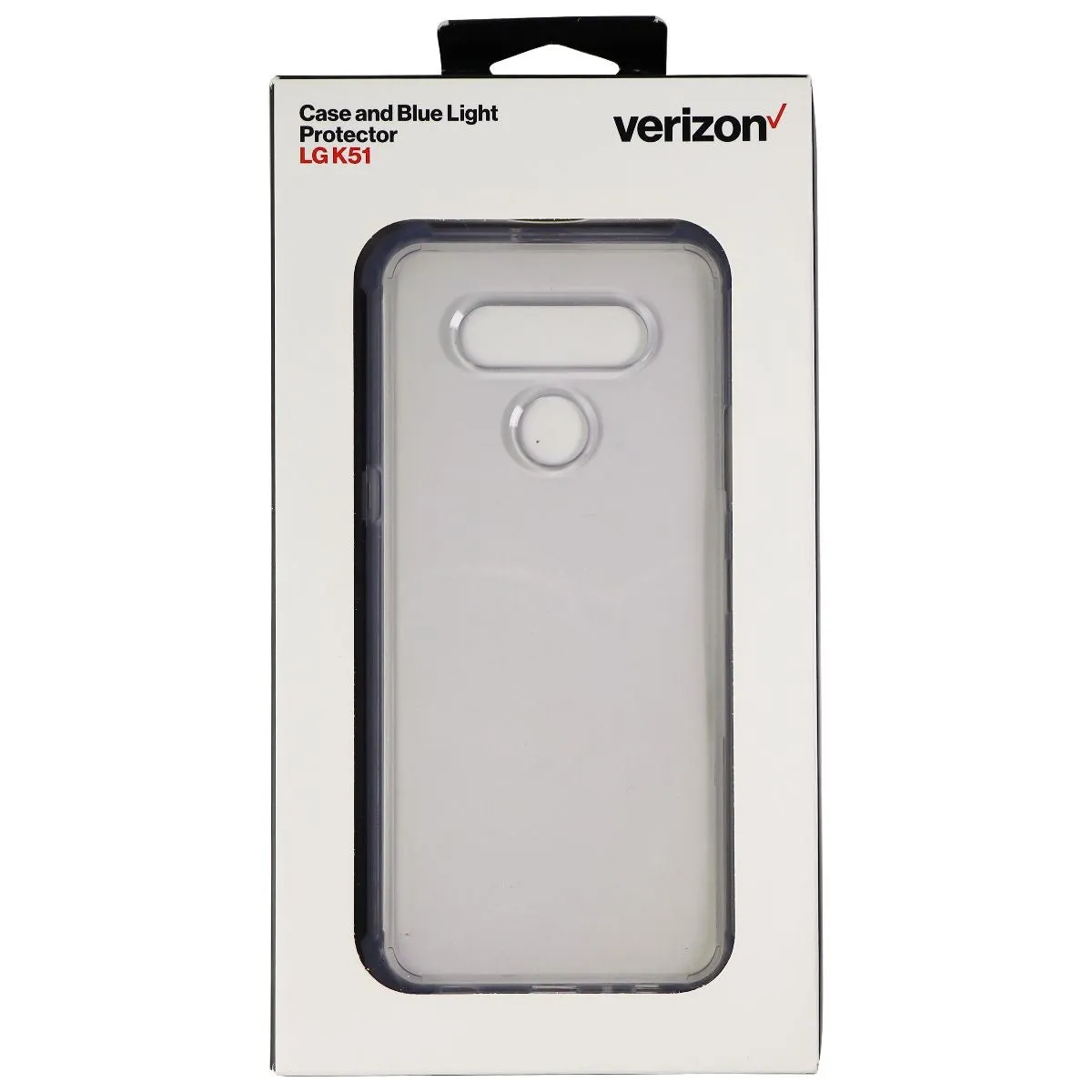 Verizon Hybrid Case and Blue Light Protector Combo for LG K51 - Clear