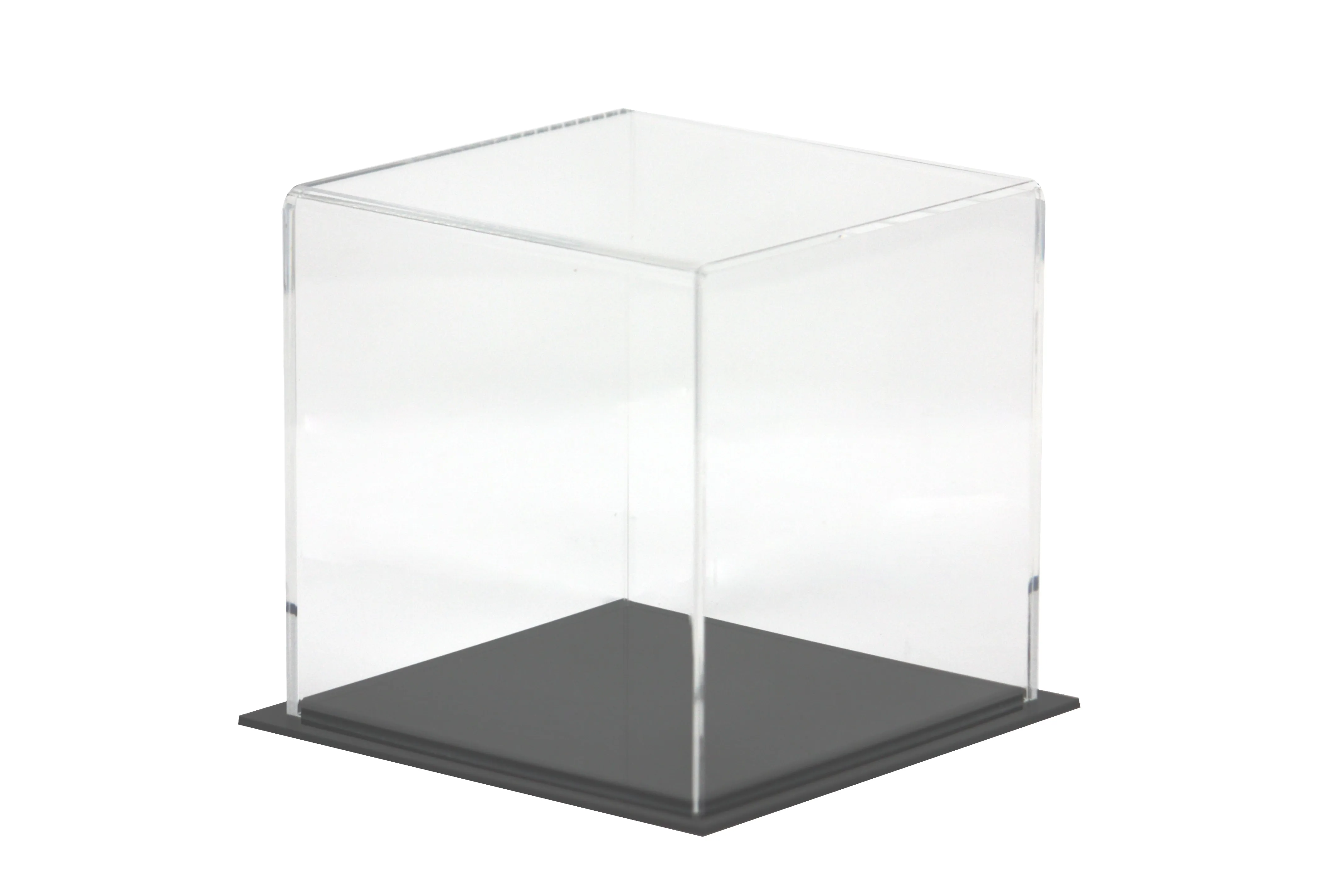 Versatile Acrylic Clear Display Case, Cube, Dust Cover or Riser 6" x 6" x 6" (A058/V31)