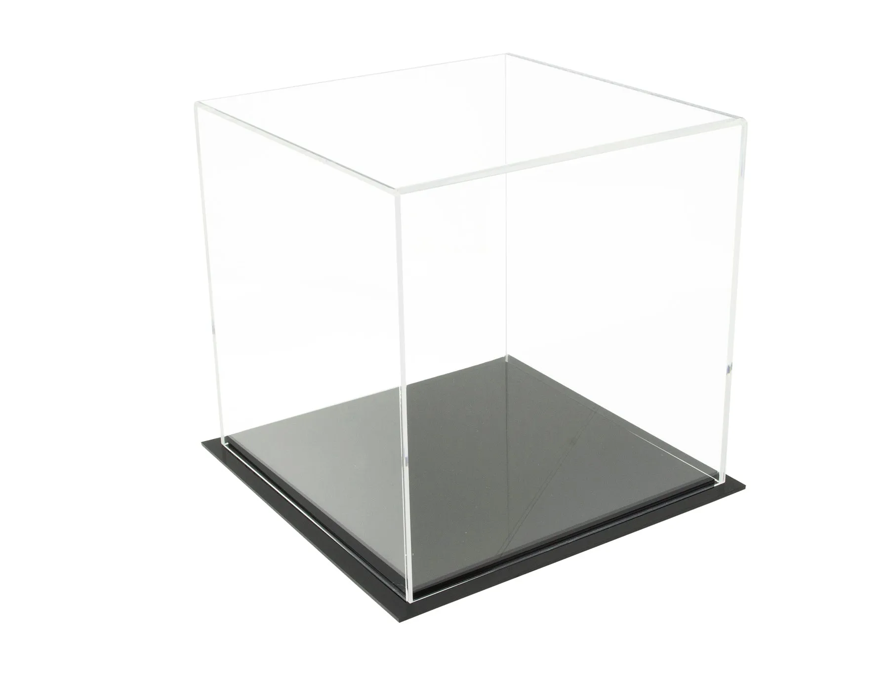 Versatile Acrylic Clear Display Case, Cube, Dust Cover or Riser 6" x 6" x 6" (A058/V31)