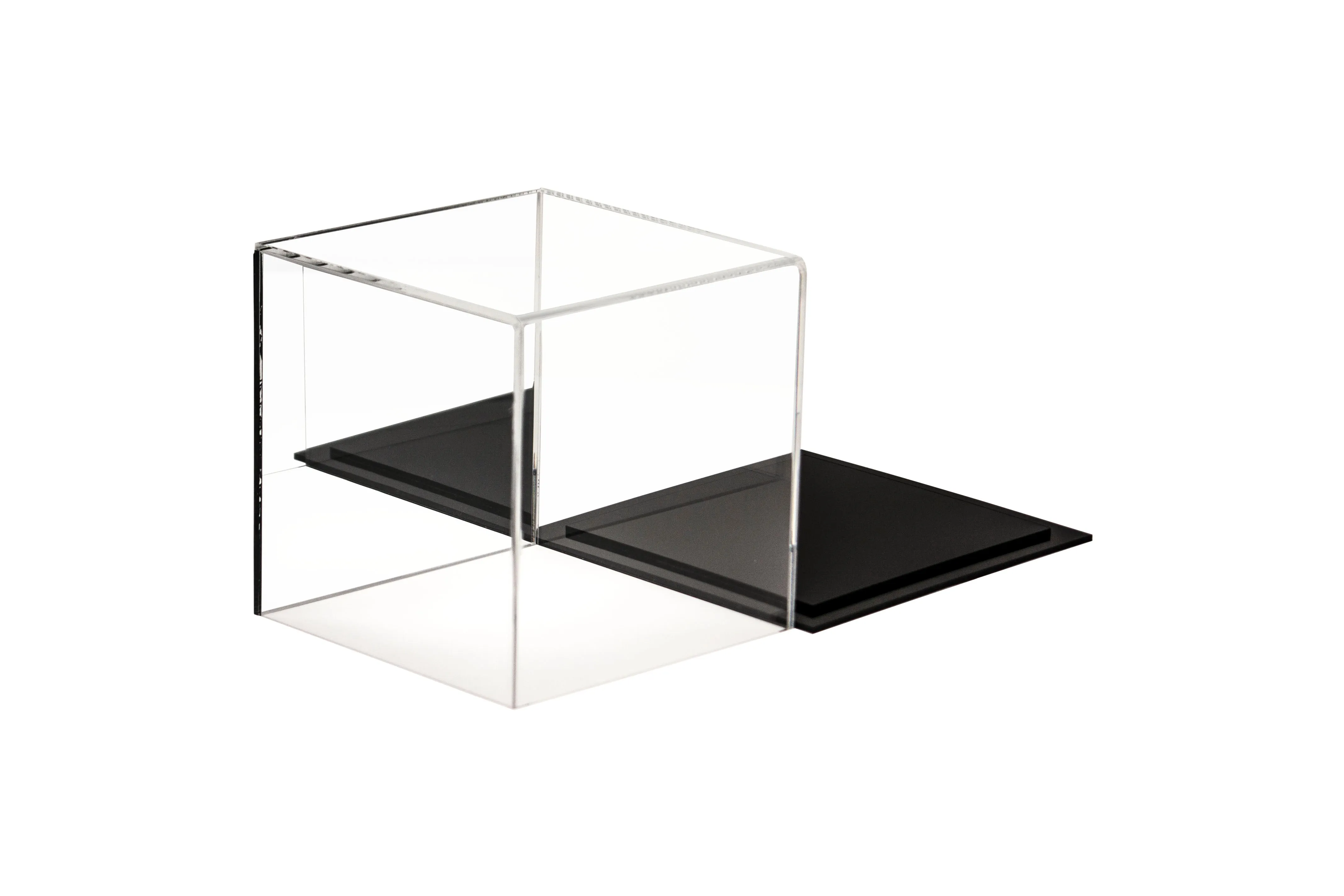 Versatile Acrylic Clear Display Case, Cube, Dust Cover or Riser 6" x 6" x 6" (A058/V31)