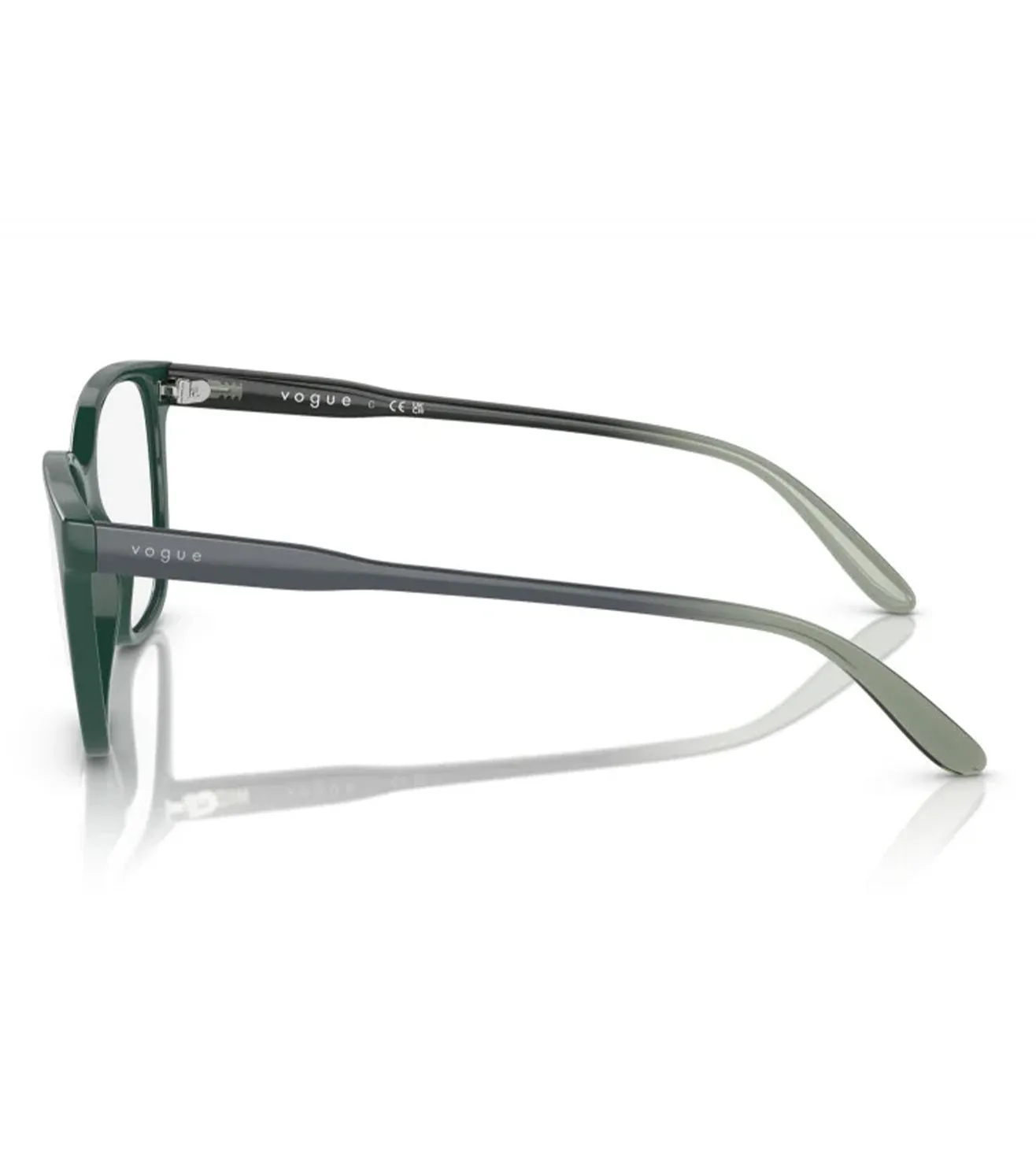 Vogue Women's Green Square Optical Frame