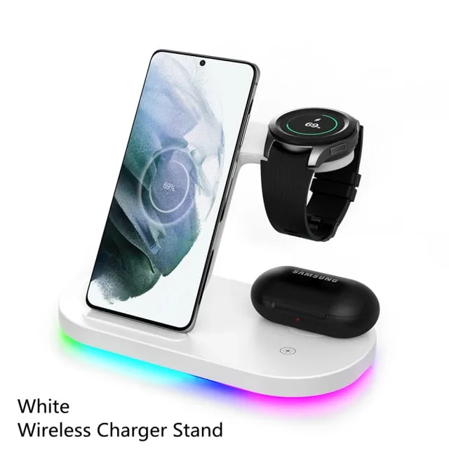 Wireless Chargers Stand 15W Fast Charging Station for Samsung