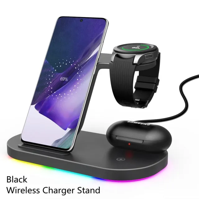 Wireless Chargers Stand 15W Fast Charging Station for Samsung