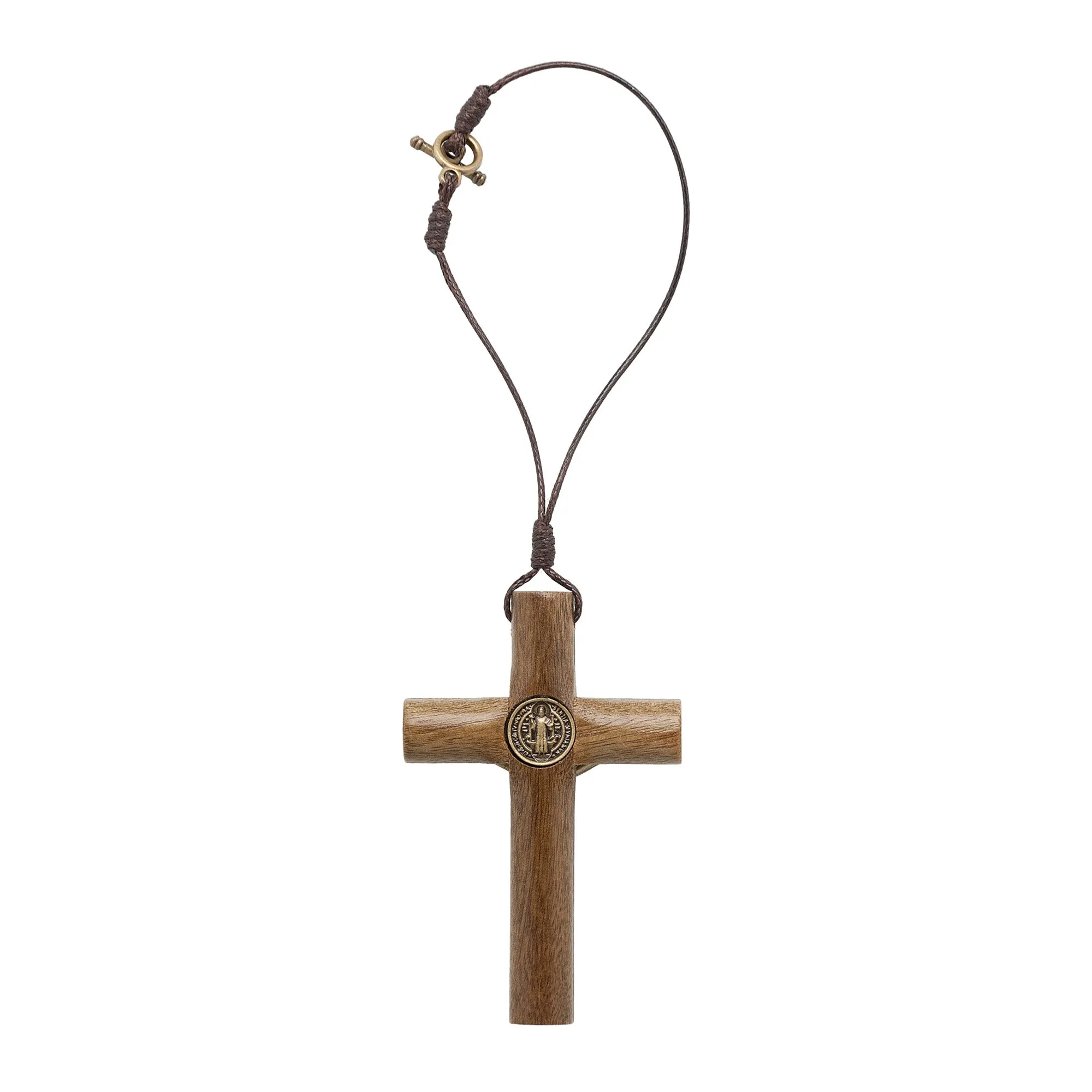 Wooden Cross Auto Accessory