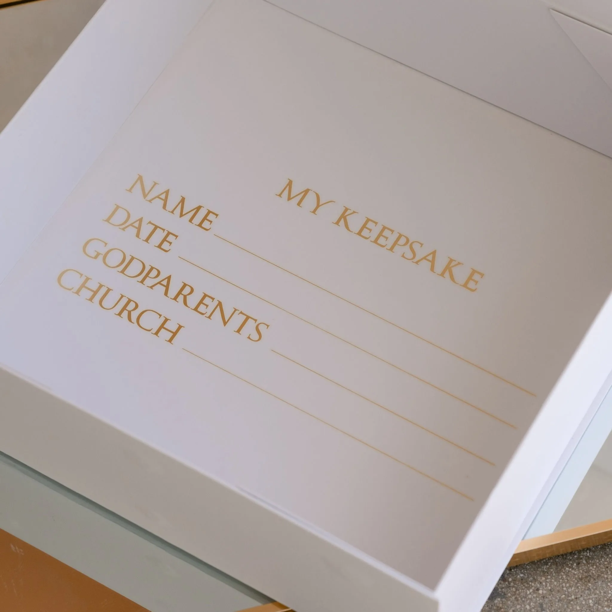 Wrap Around Armenian NAME Christening Box