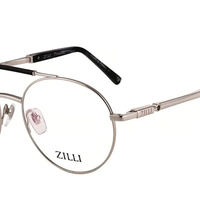 Zilli Men's Sliver Round Optical Frame