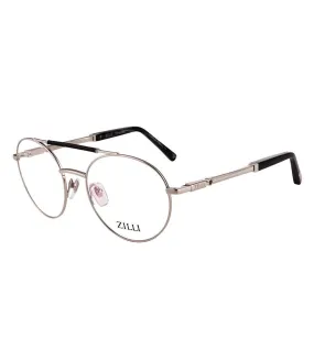 Zilli Men's Sliver Round Optical Frame